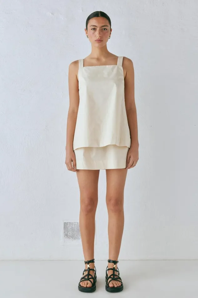 VRG GRL Elka Top Cream Women Sets