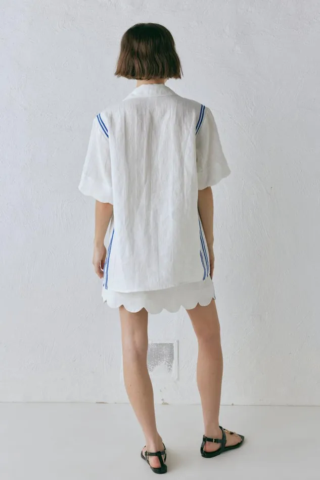 VRG GRL Gigi Linen Shirt Vienna Women Shirts
