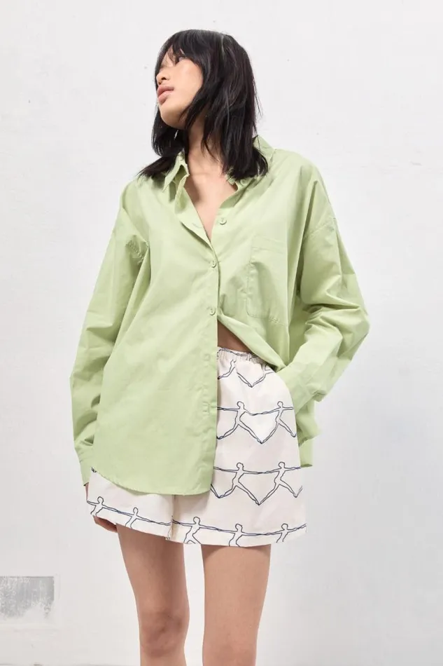 VRG GRL Hanna Shirt Mint Women Long Sleeve