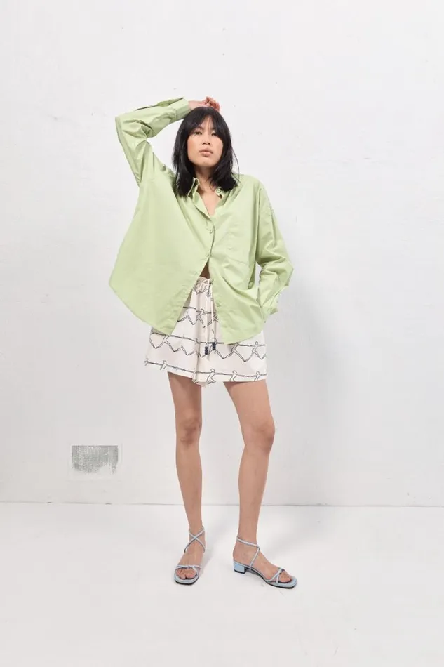 VRG GRL Hanna Shirt Mint Women Long Sleeve