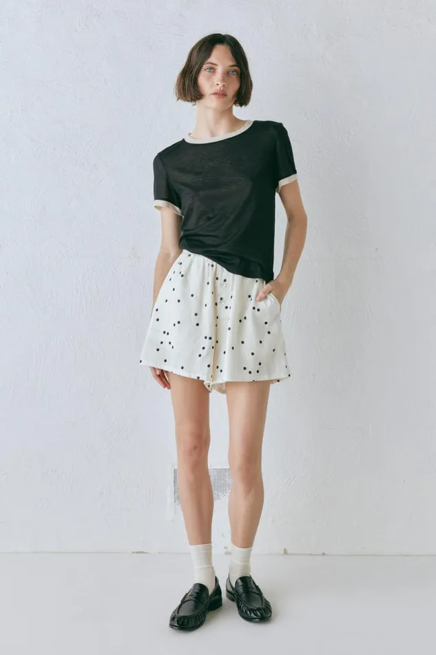VRG GRL Lane Tee Black Women Short Sleeve