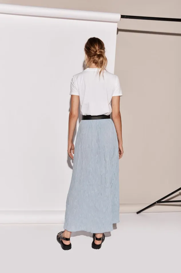 VRG GRL Solara Midi Skirt Sky Women Skirts