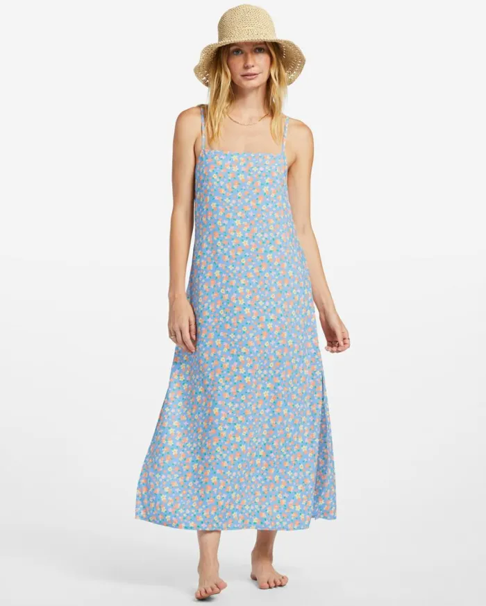 Weekend Waves Midi Dress Summer Sky Women Billabong Midi Dresses