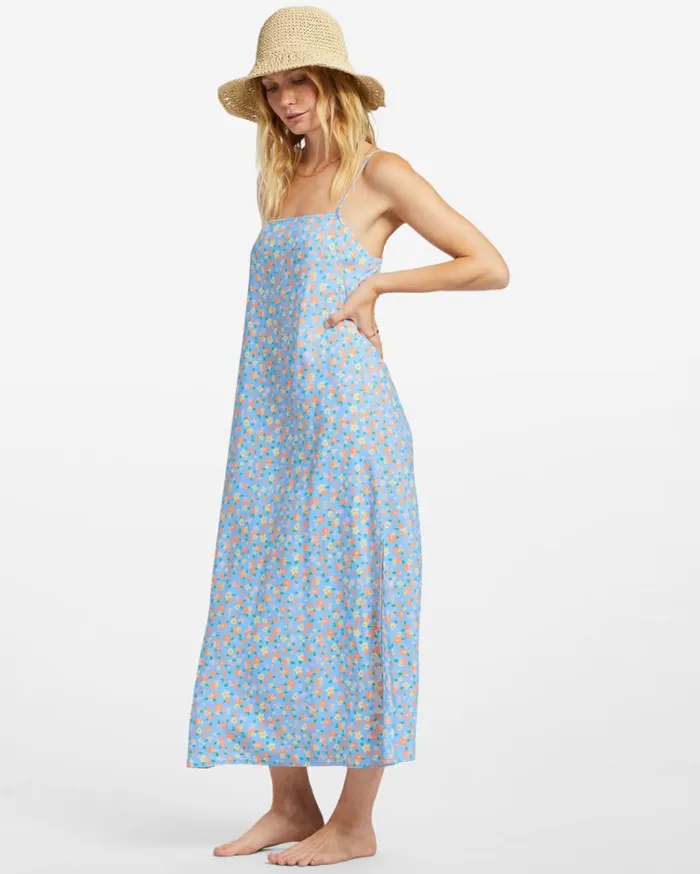 Weekend Waves Midi Dress Summer Sky Women Billabong Midi Dresses