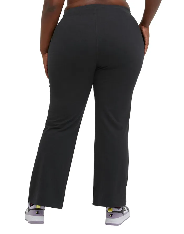 Wide Leg TShirt Pants C Logo 315 Plus Size Black Women Champion Pants