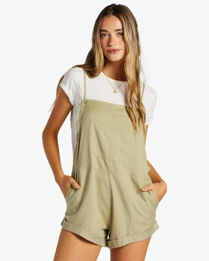 Wild Pursuit Romper Avocado 2 Women Billabong Essentials