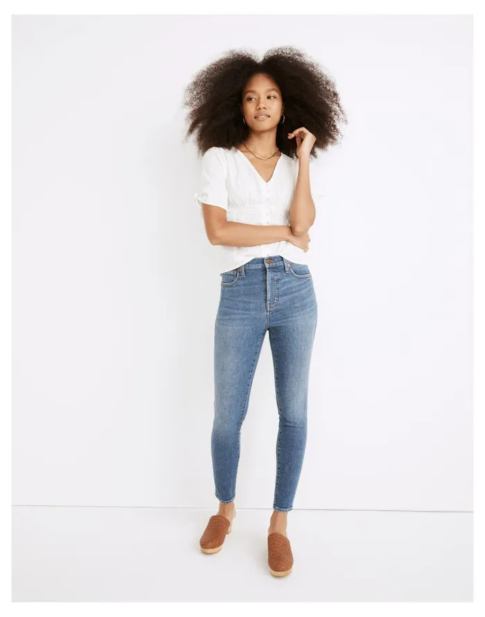 Women 10034 High Rise Skinny Crop Jeans In Bradfield Wash Bradfield Wash Madewell Jeans Women 10034 High Rise Skinny Crop Jeans In Bradfield Wash Bradfield Wash Madewell Jeans