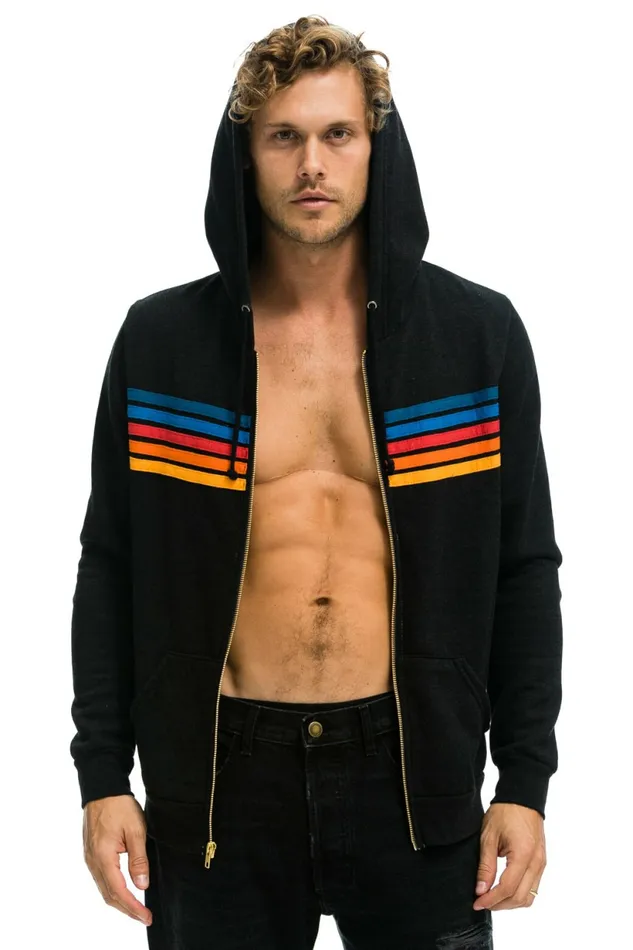 Women 5 STRIPE HOODIE 8211 BLACK 2 Aviator Nation Hoodies Women 5 STRIPE HOODIE 8211 BLACK 2 Aviator Nation Hoodies