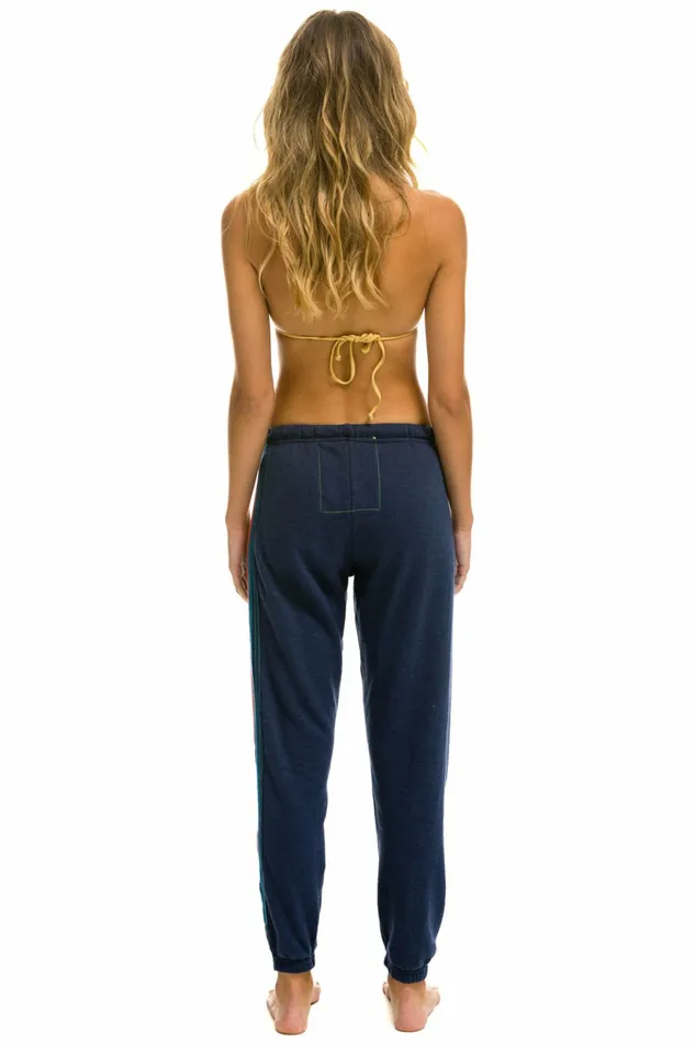 Women 5 STRIPE SWEATPANTS 8211 NAVY Aviator Nation Sweatpants Women 5 STRIPE SWEATPANTS 8211 NAVY Aviator Nation Sweatpants