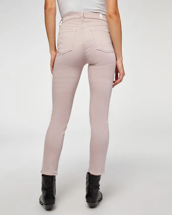 Women 7 For All Mankind Ankle High Waist Ankle Skinny In Soft Lavender
