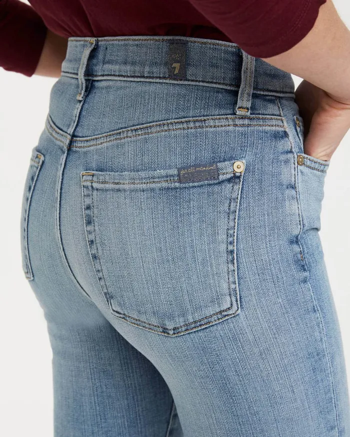 Women 7 For All Mankind Ankle High Waist Ankle Skinny In Trio