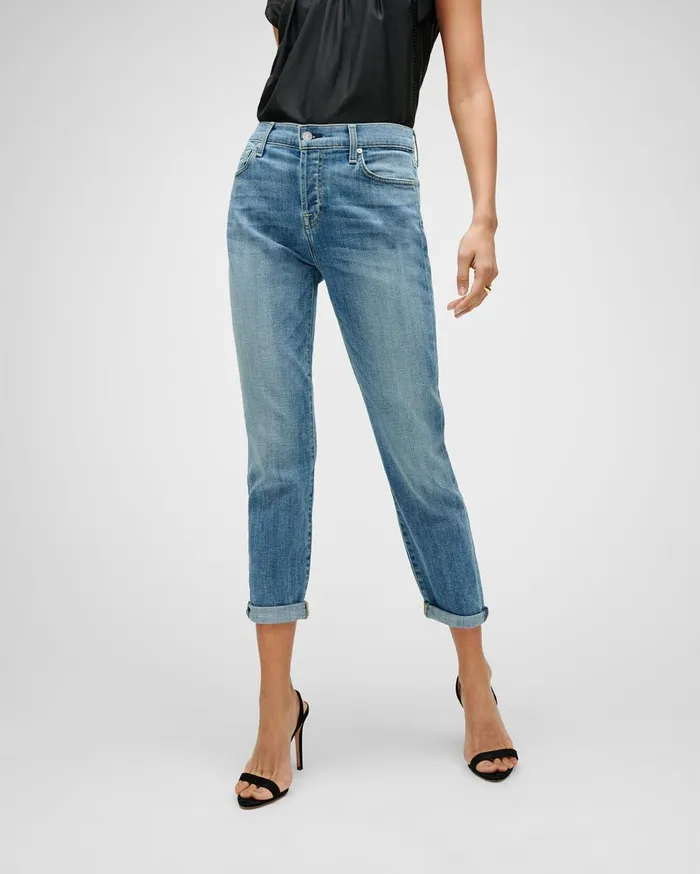 Women 7 For All Mankind Ankle Josefina In Bright Light Broken Twill