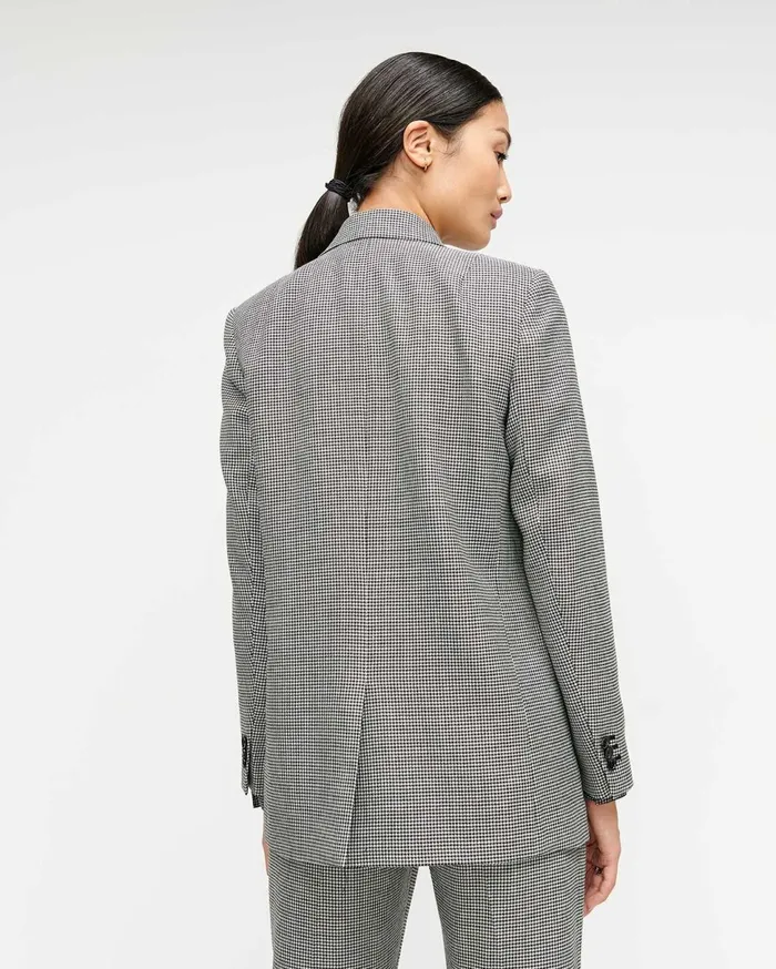 Women 7 For All Mankind Jackets 038 Coats Boyfriend Blazer In Houndstooth