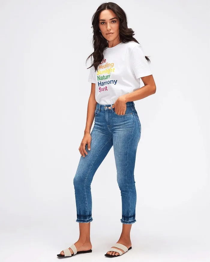 Women 7 For All Mankind Tops Pride For All Mankind Genderless Harmony Graphic Tee