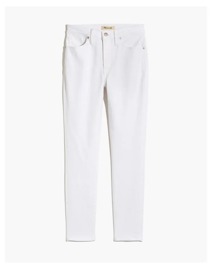 Women 9034 Mid Rise Skinny Crop Jeans In Pure White Pure White Madewell Jeans Women 9034 Mid Rise Skinny Crop Jeans In Pure White Pure White Madewell Jeans