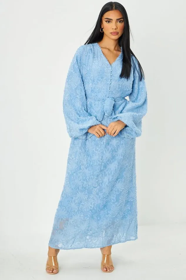 Women Abaya Bleue Motif Duveteux Ceintur Avec Bouton Dcollet Boutonn Blue Brentiny Paris Collection Ramadan Women Abaya Bleue Motif Duveteux Ceintur Avec Bouton Dcollet Boutonn Blue Brentiny Paris Collection Ramadan