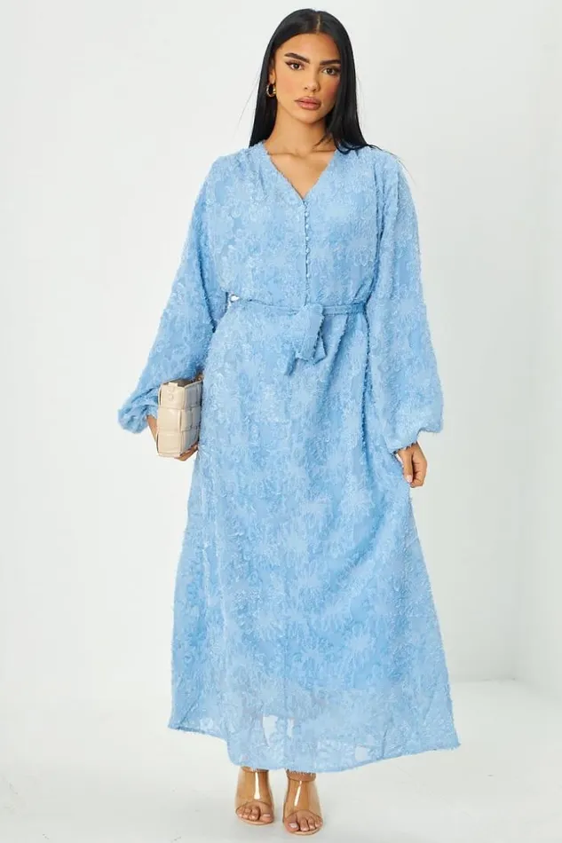 Women Abaya Bleue Motif Duveteux Ceintur Avec Bouton Dcollet Boutonn Blue Brentiny Paris Collection Ramadan Women Abaya Bleue Motif Duveteux Ceintur Avec Bouton Dcollet Boutonn Blue Brentiny Paris Collection Ramadan