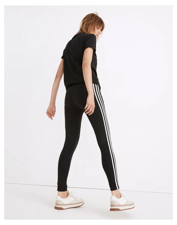 Women Adidas Originals 3 Stripes Leggings True Black Madewell Activewear Women Adidas Originals 3 Stripes Leggings True Black Madewell Activewear
