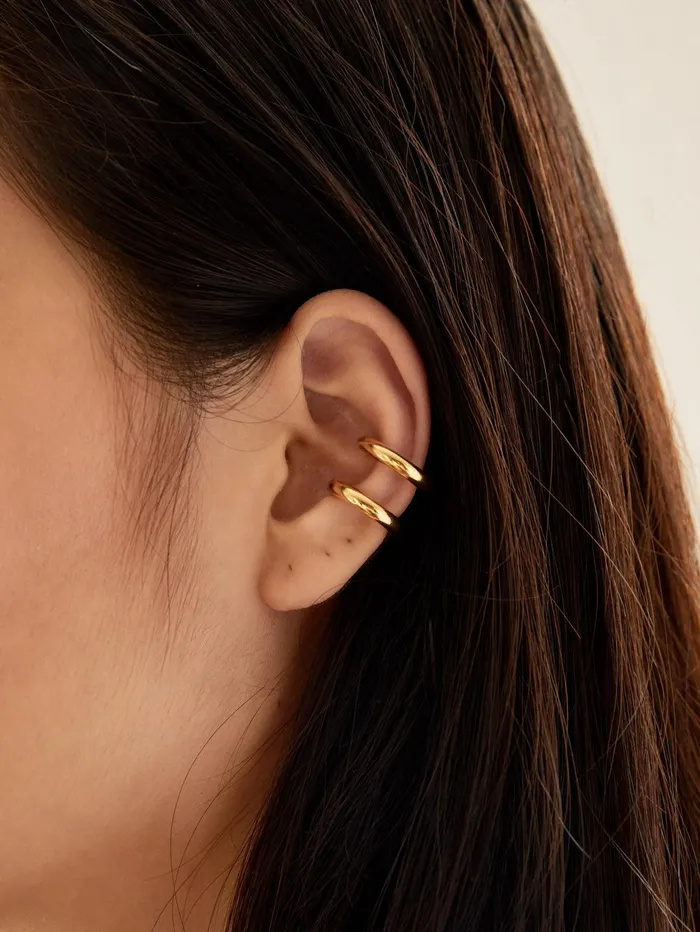 Women All Blues 8211 Turn Ear Cuff In Gold Vermeil The UNDONE Earrings