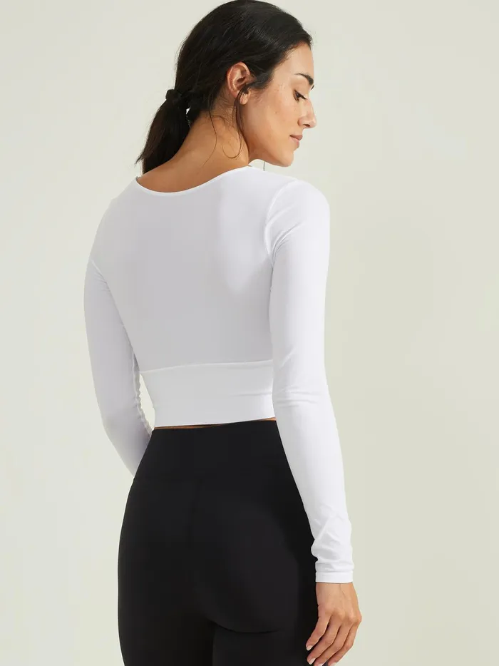 Women Altar039d State Activewear Find Your Flow Top White