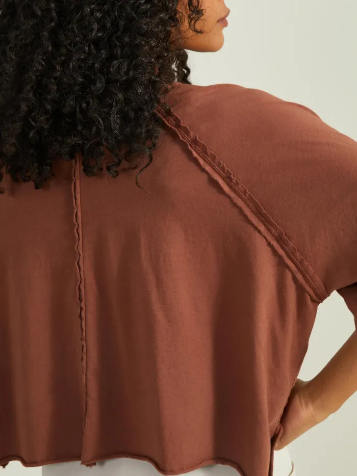 Women Altar039d State Activewear Move With It Cropped Tee Russet
