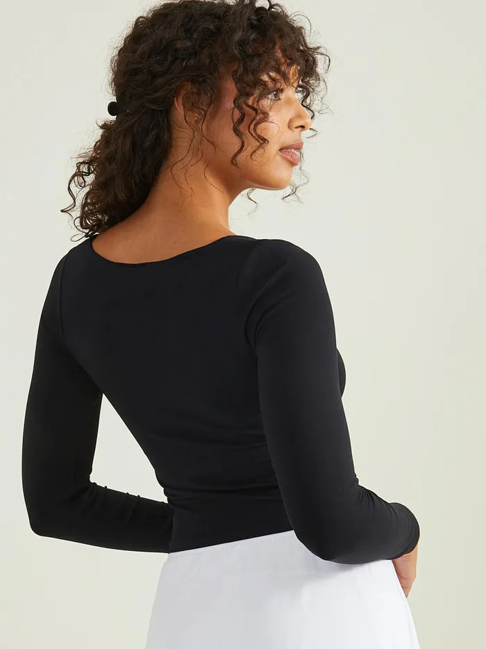 Women Altar039d State Activewear Square Up Top Black