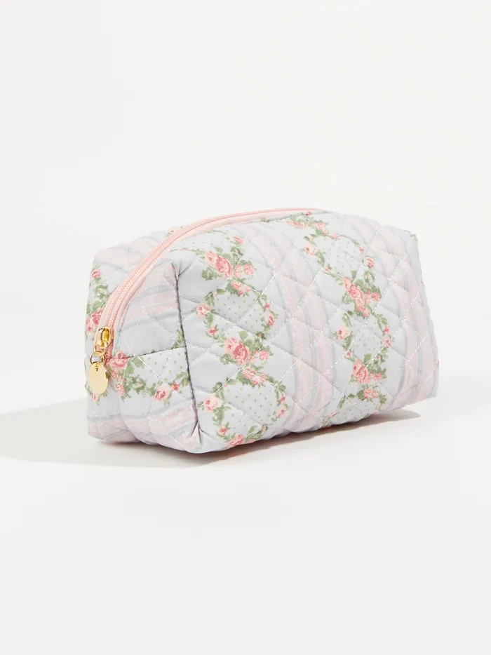 Women Altar039d State Bath Beauty Ring Around The Roses Cosmetic Bag Blue