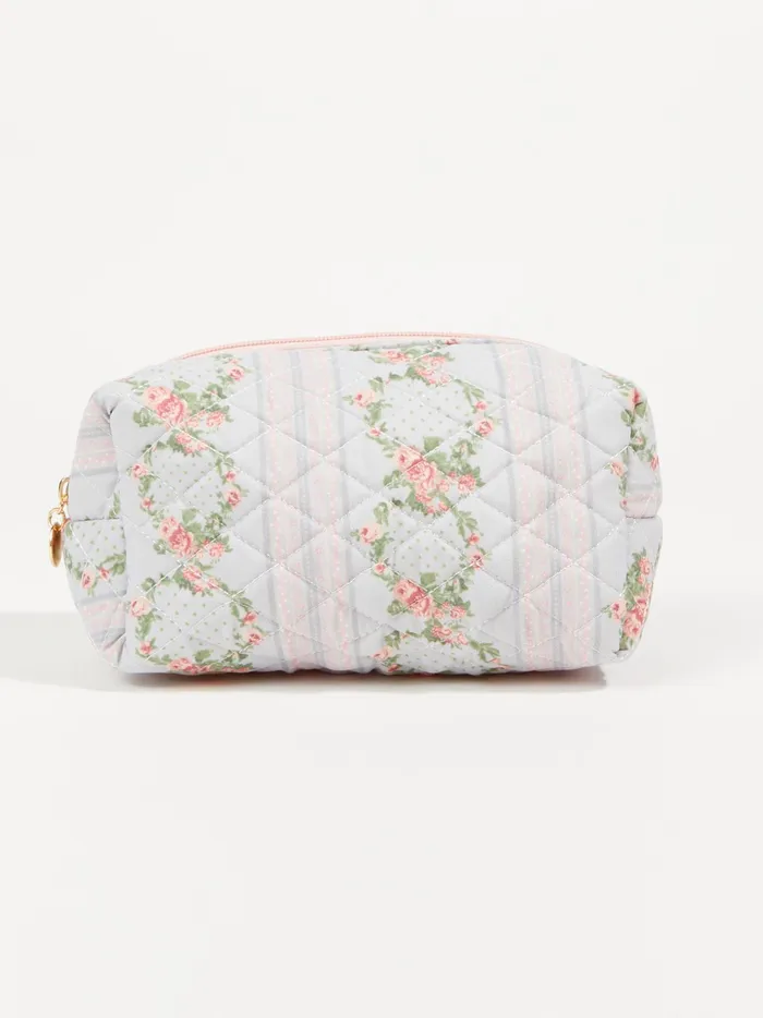 Women Altar039d State Bath Beauty Ring Around The Roses Cosmetic Bag Blue