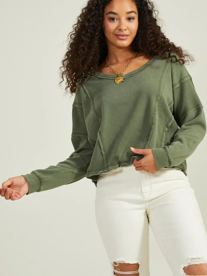 Women Altar039d State Blouses Natalia Thermal Top Olive