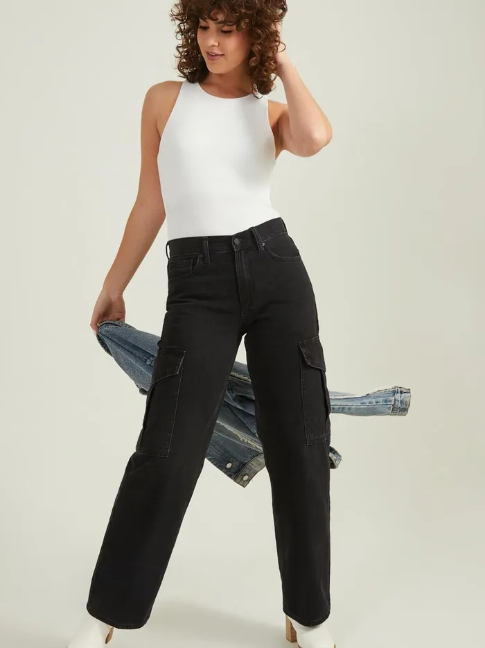 Women Altar039d State Cargo Pants Oaklyn Cargo Jeans Washedblack