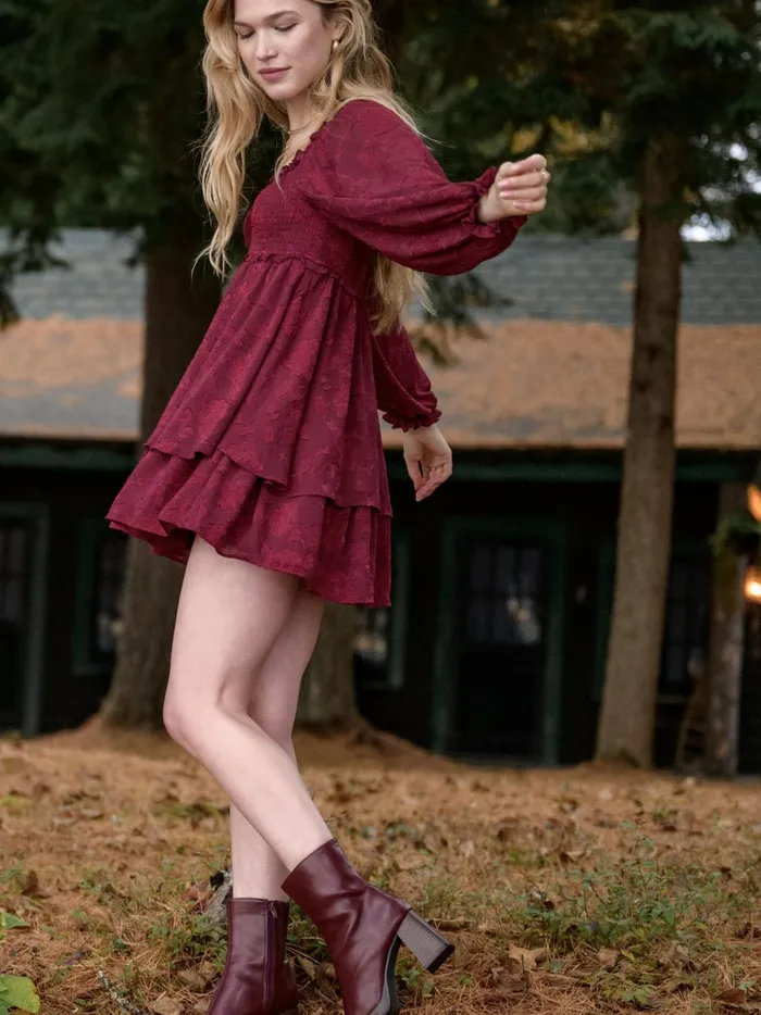Women Altar039d State Casual Gemma Floral Dress Red