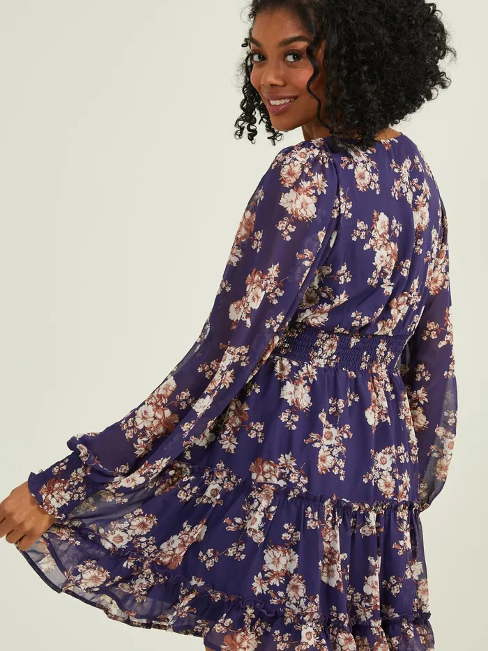 Women Altar039d State Casual Pyper Floral Dress Navy