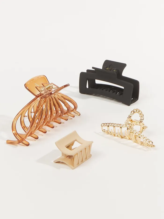 Women Altar039d State Hair Accessories Mixed Material Claw Clip Pack Natural