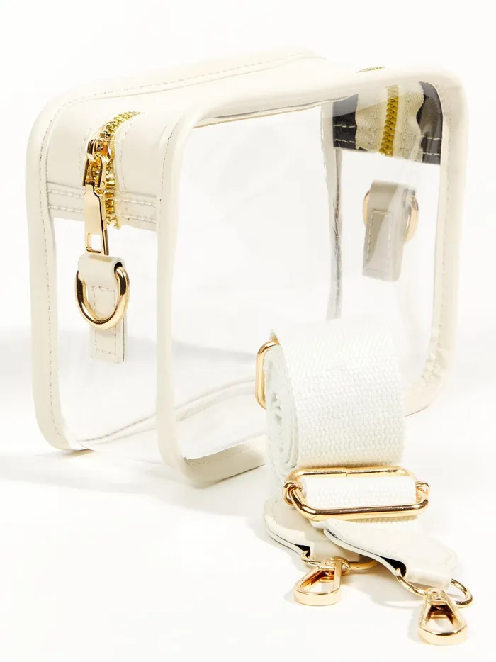 Women Altar039d State Handbags Clear Crossbody Camera Bag Ivory