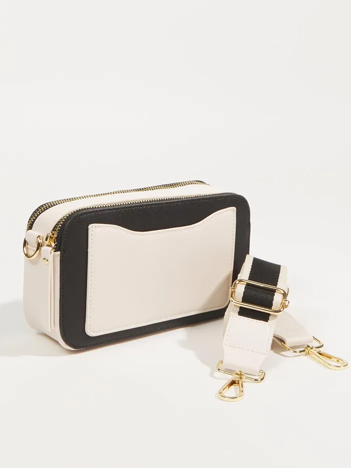 Women Altar039d State Handbags Shelby Camera Strap Bag Blackivory