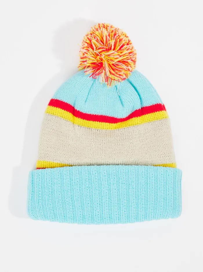 Women Altar039d State Hats Bronco Knit Pom Beanie Bluered