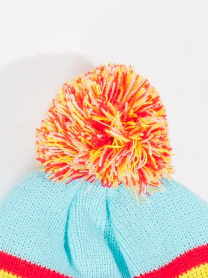 Women Altar039d State Hats Bronco Knit Pom Beanie Bluered
