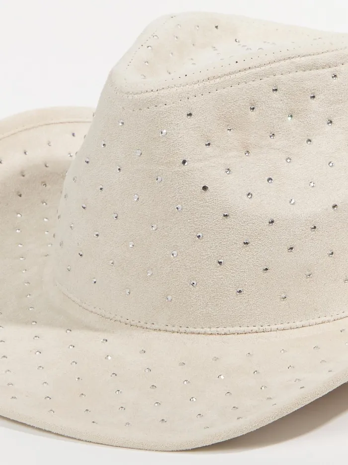 Women Altar039d State Hats Rhinestone Covered Cowboy Hat Ivory