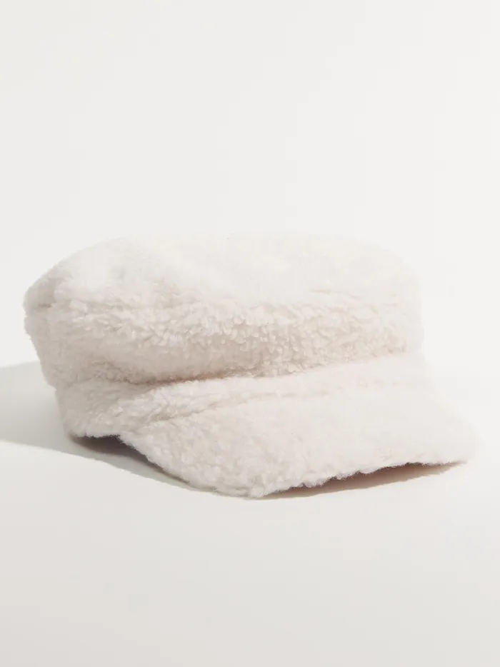 Women Altar039d State Hats Sherpa Paperboy Hat Ivory