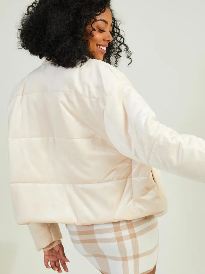 Women Altar039d State Jackets Arabella Quilted Puffer Jacket Cream
