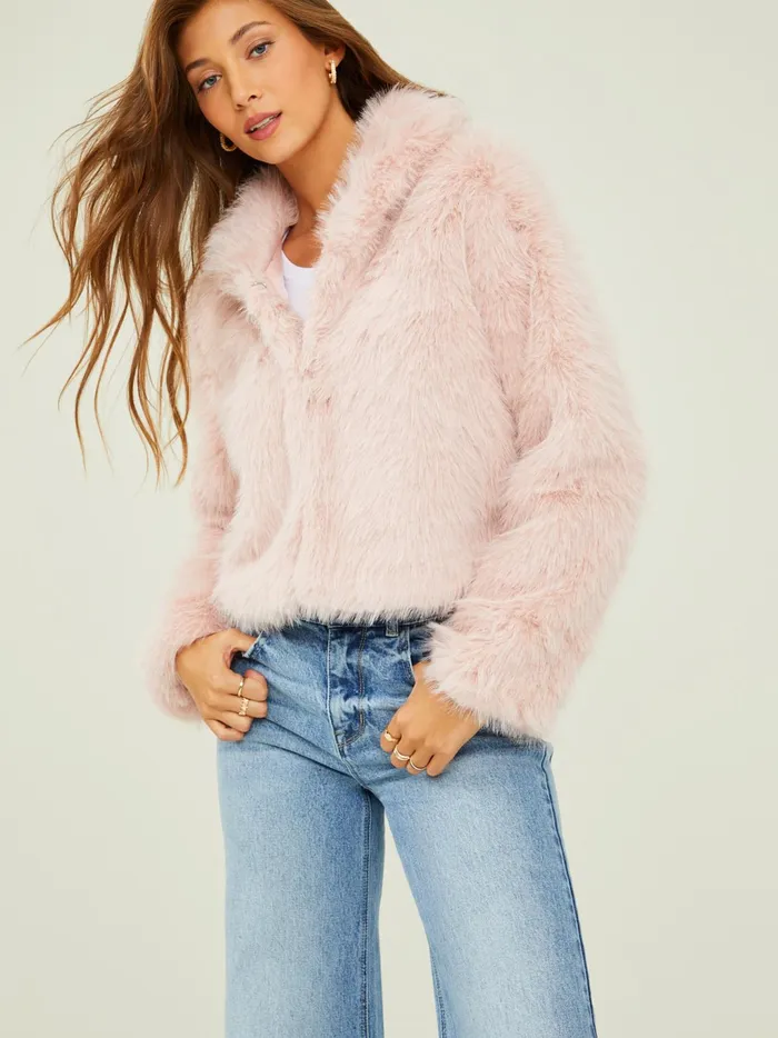 Women Altar039d State Jackets Hayley Fur Jacket Blush