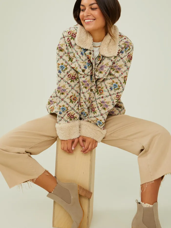 Women Altar039d State Jackets Tanya Tapestry Jacket Cream