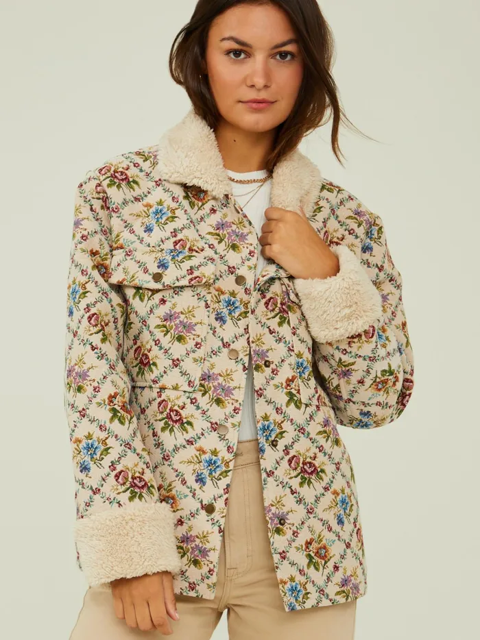 Women Altar039d State Jackets Tanya Tapestry Jacket Cream