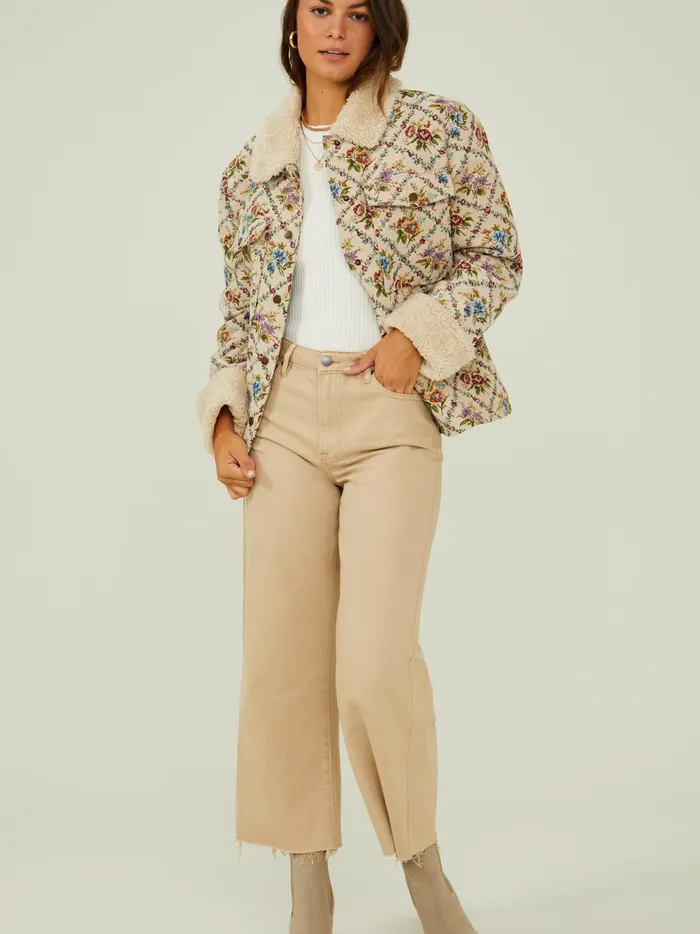 Women Altar039d State Jackets Tanya Tapestry Jacket Cream