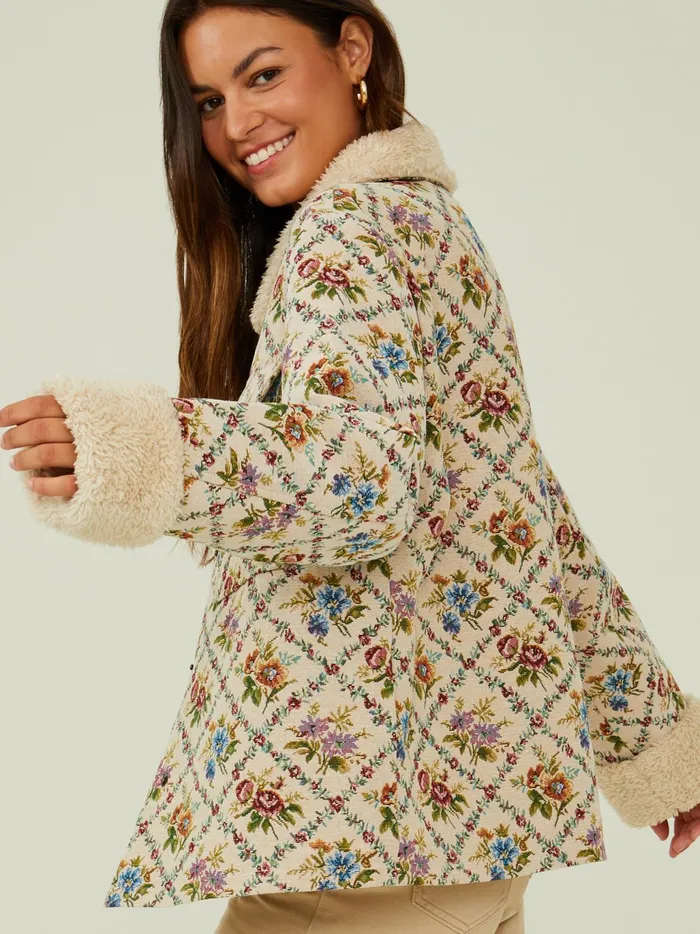 Women Altar039d State Jackets Tanya Tapestry Jacket Cream