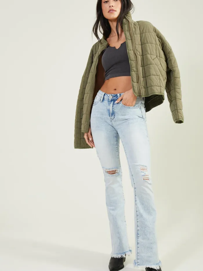 Women Altar039d State Jeans Jennie Flare Jeans Lightwash