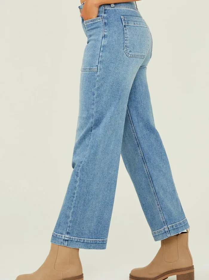 Women Altar039d State Jeans Layla Straight Jeans Mediumwash