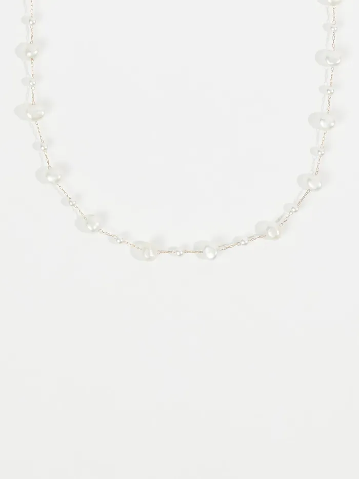 Women Altar039d State Jewelry Dainty Pearl Stone Choker Necklace Gold