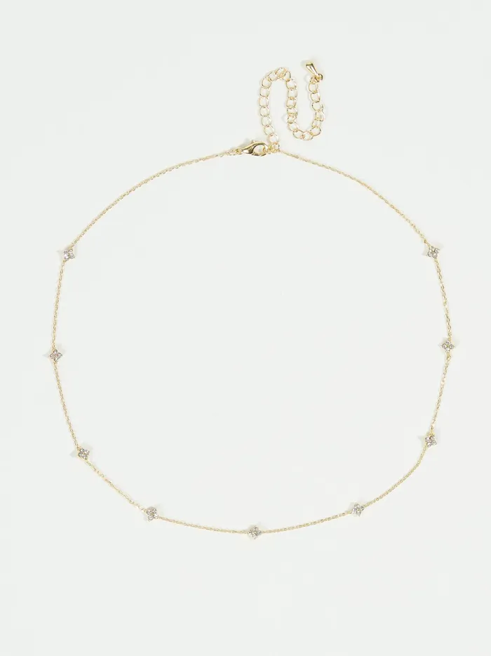 Women Altar039d State Jewelry Diana Crystal Dangles Necklace Gold