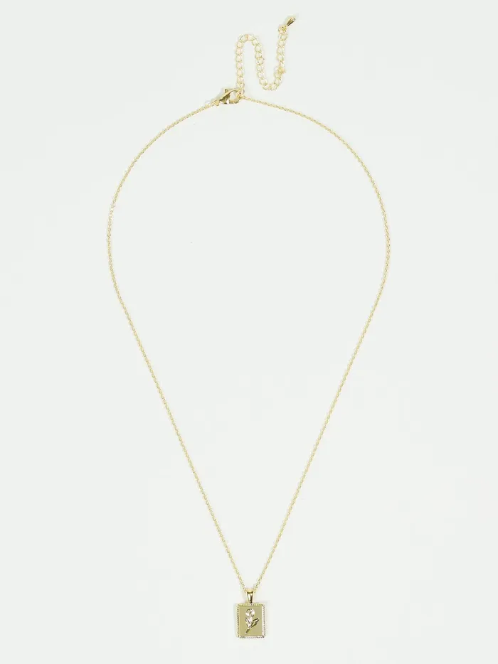 Women Altar039d State Jewelry Flower Engraved Charm Necklace Gold
